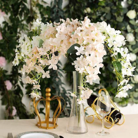 41 in tall Artificial Silk Hydrangea Flowers - 4 Stems