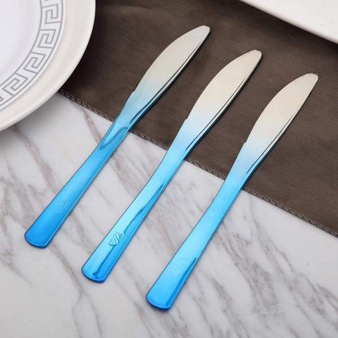 24 pcs 8 in long Ombre Disposable Plastic Party Knives