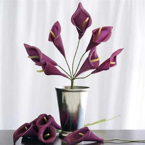  Purple Artificial Calla Lily Flowers