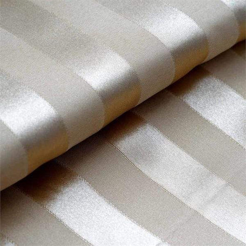 54 inch x 10 yards Two-tone Champagne Satin Stripes Fabric