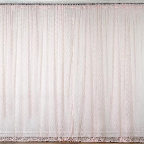 10 feet x 10 feet Blush  Lace Backdrop  Curtains