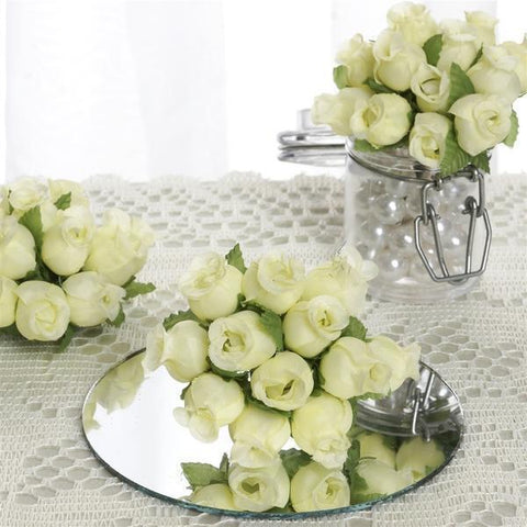 144 Mini Yellow Rose Bud Craft Flowers