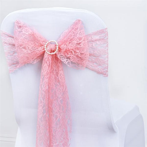 Rose Quartz Pink Chair Sashes