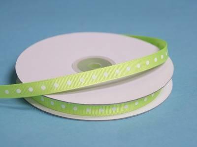 3/8 inch x 25 Yards Intricate Single Face Apple Green 