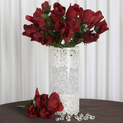 84 Black and Red Velvet Rose Buds