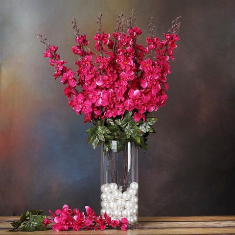 3 Fuchsia Silk Delphinium Bushes