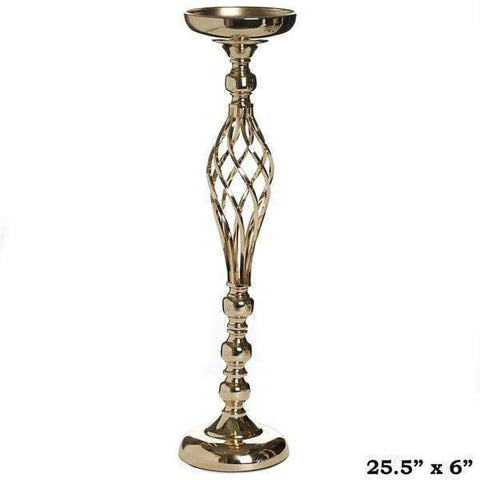 25.5" tall Metal Candle Holder Wedding Centerpiece
