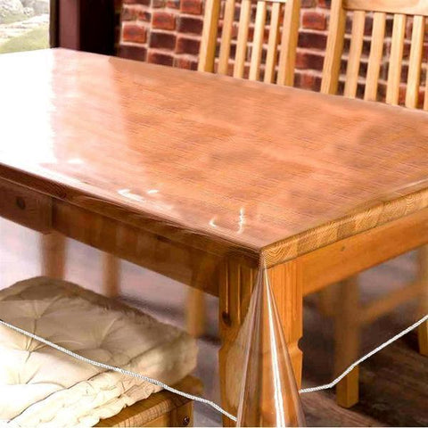 70x70" Clear Plastic Vinyl Tablecloth Protector Table Cover