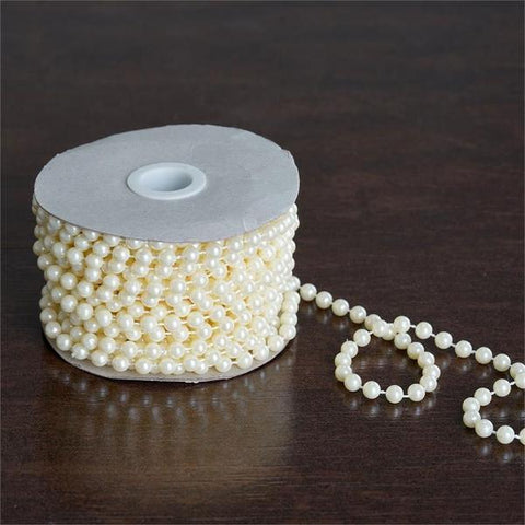 12 yards 6mm Ivory Faux Pearls String Bead