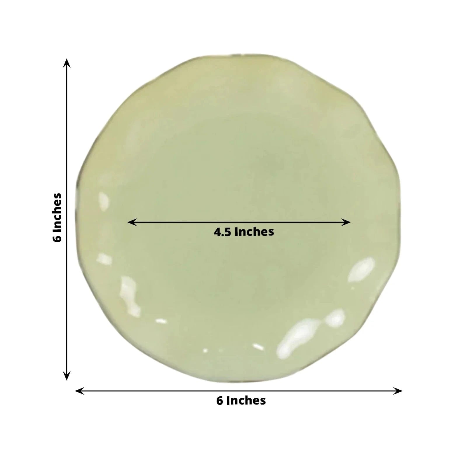 10 Round Disposable Salad Dinner Plastic Plates with Gold Wavy Trim