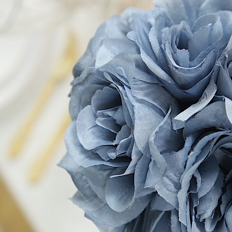 2 pcs 7 in wide Roses Kissing Flower Balls