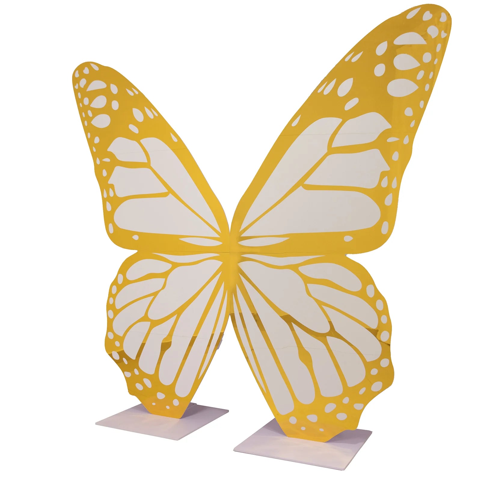 3 feet Gold and White Large Butterfly Party Props Decor