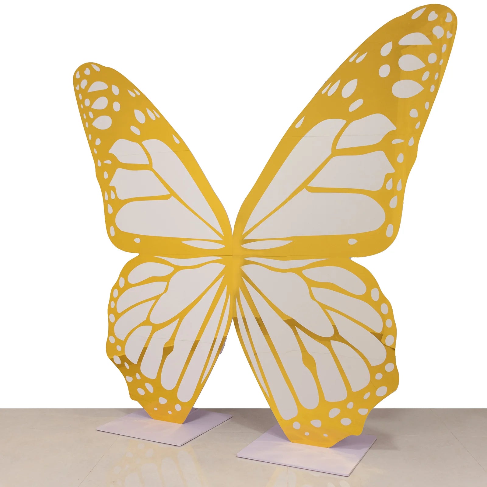 3 feet Gold and White Large Butterfly Party Props Decor