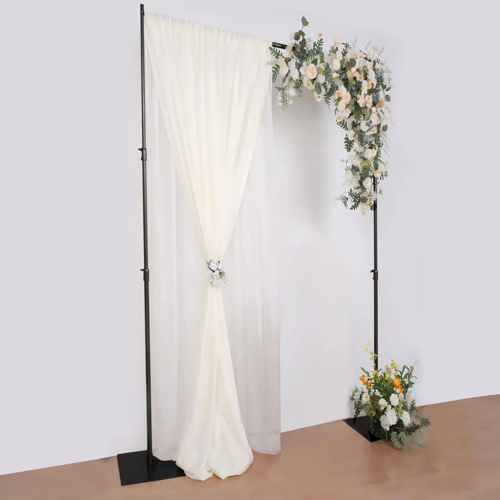 10 feet x 12 feet Black Heavy Duty Metal DIY Adjustable Backdrop Stand