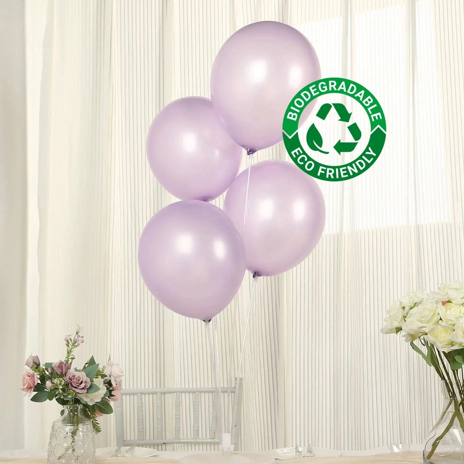 50 Round 12 in Biodegradable Party Balloons