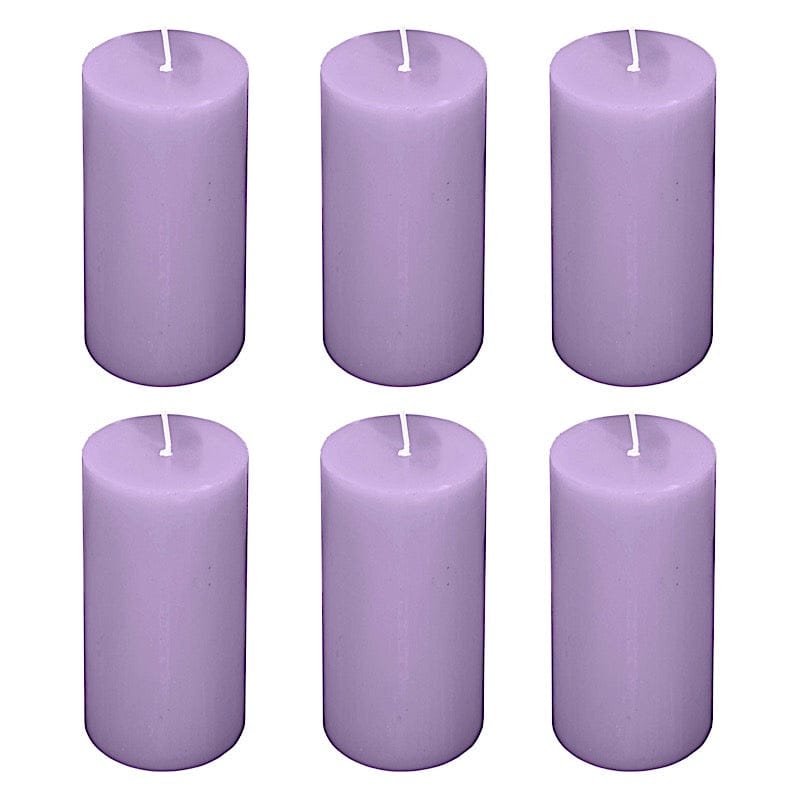 6 Dripless 3x6 in Round Unscented Pillar Candles