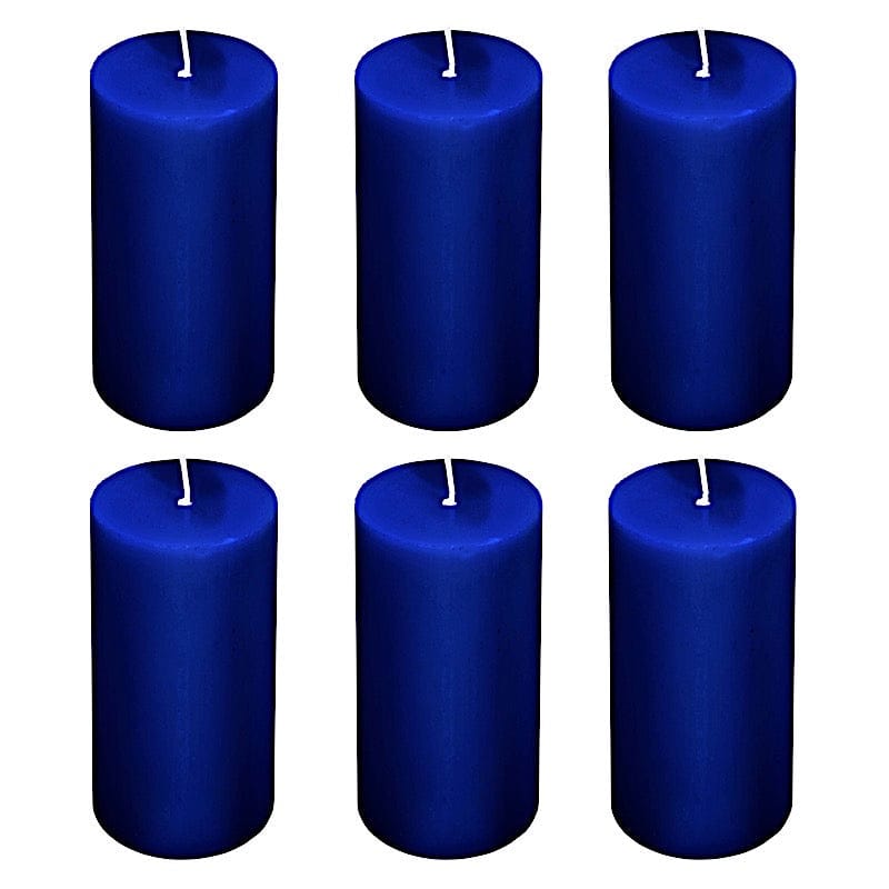 6 Dripless 3x6 in Round Unscented Pillar Candles