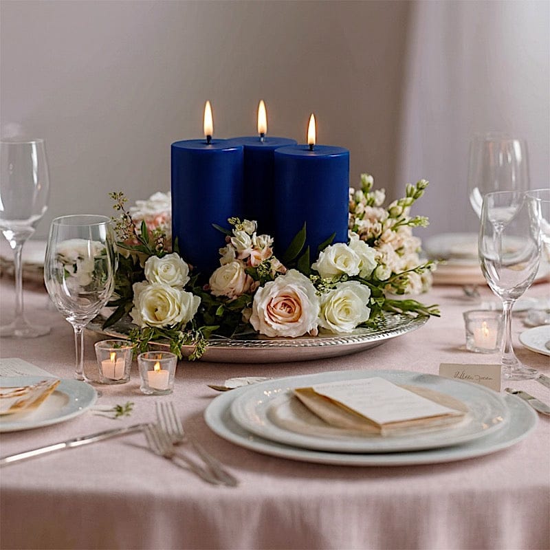 6 Dripless 3x6 in Round Unscented Pillar Candles