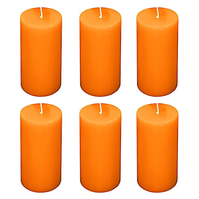 6 Dripless 3x6 in Round Unscented Pillar Candles