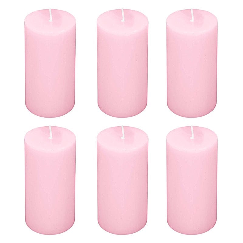 6 Dripless 3x6 in Round Unscented Pillar Candles