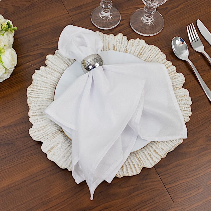 6 pcs 13 in Round Textured Acrylic Charger Plates