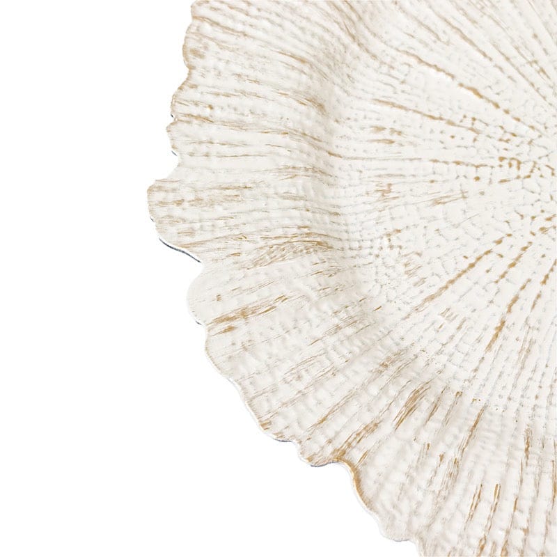 6 pcs 13 in Round Textured Acrylic Charger Plates