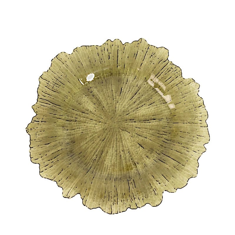 6 pcs 13 in Round Textured Acrylic Charger Plates