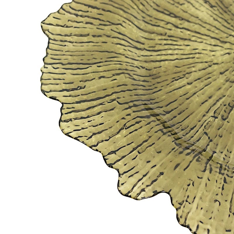 6 pcs 13 in Round Textured Acrylic Charger Plates