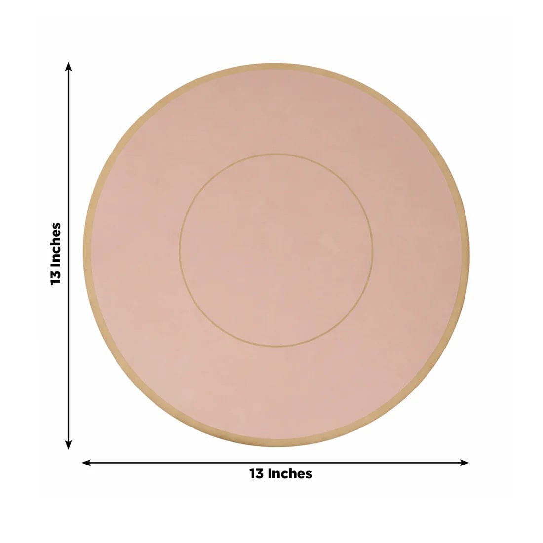 50 Disposable 13 in Round Cardboard Paper Table Placemats