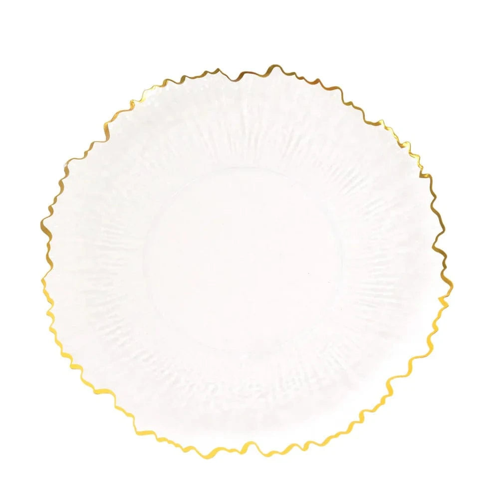 20 pcs 10 in wide Disposable Plastic Plates with Reef Design