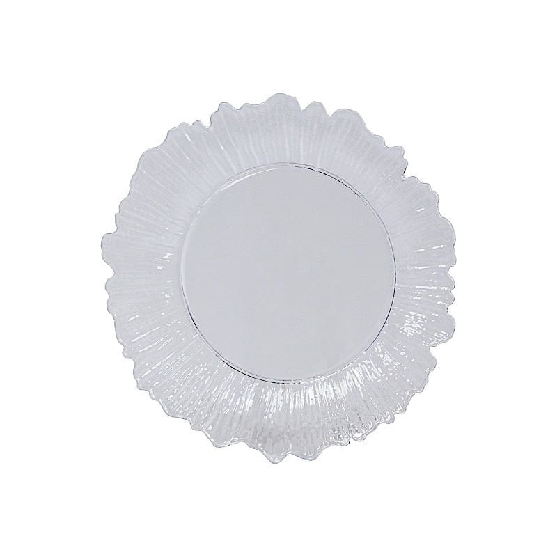 20 pcs 10 in wide Disposable Plastic Plates with Reef Design