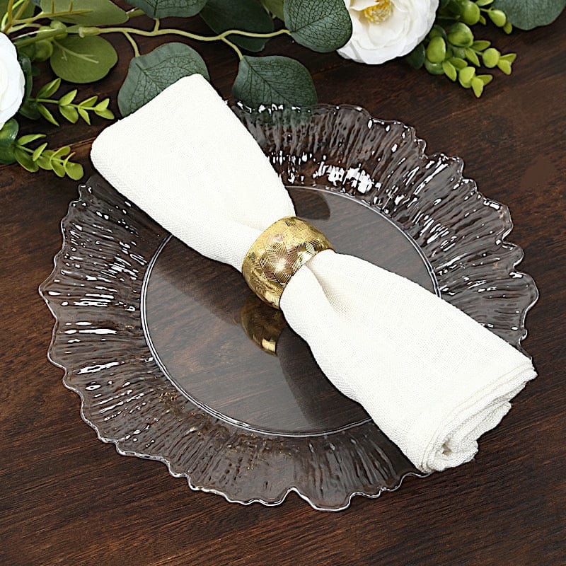 20 pcs 10 in wide Disposable Plastic Plates with Reef Design