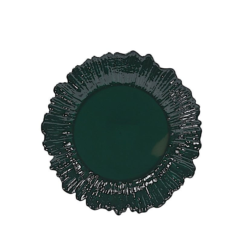 20 pcs 10 in wide Disposable Plastic Plates with Reef Design