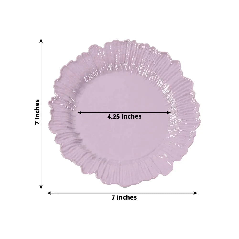 20 pcs 7 in wide Disposable Plastic Plates with Reef Design