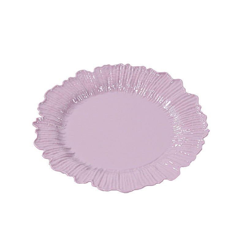 20 pcs 7 in wide Disposable Plastic Plates with Reef Design