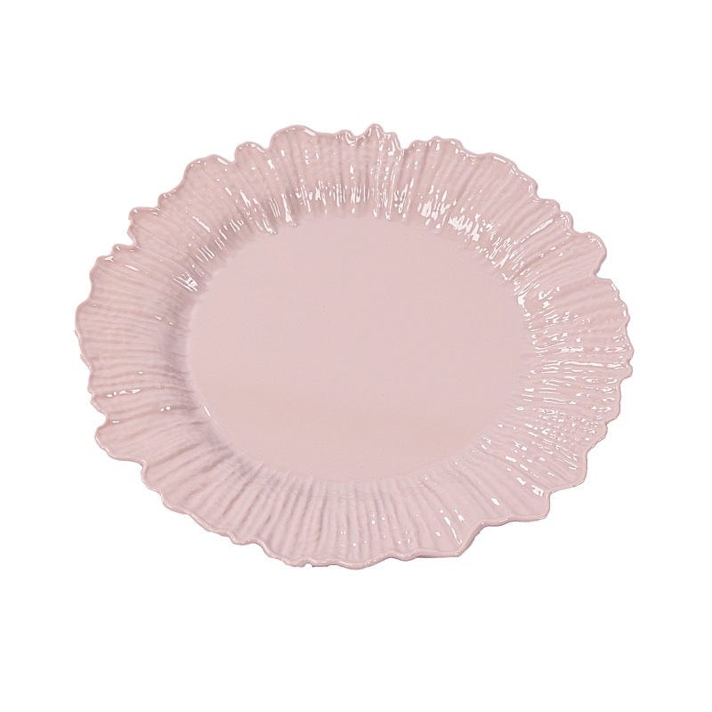 20 pcs 7 in wide Disposable Plastic Plates with Reef Design