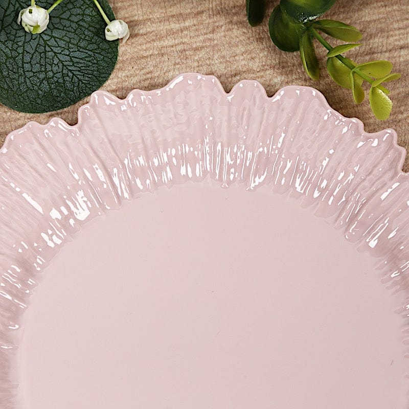 20 pcs 7 in wide Disposable Plastic Plates with Reef Design