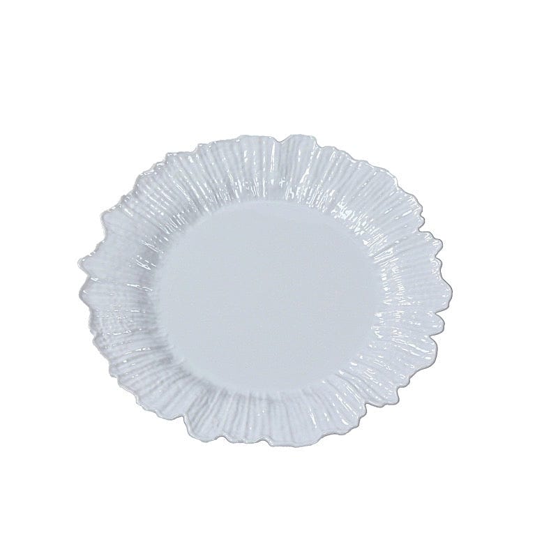 20 pcs 7 in wide Disposable Plastic Plates with Reef Design