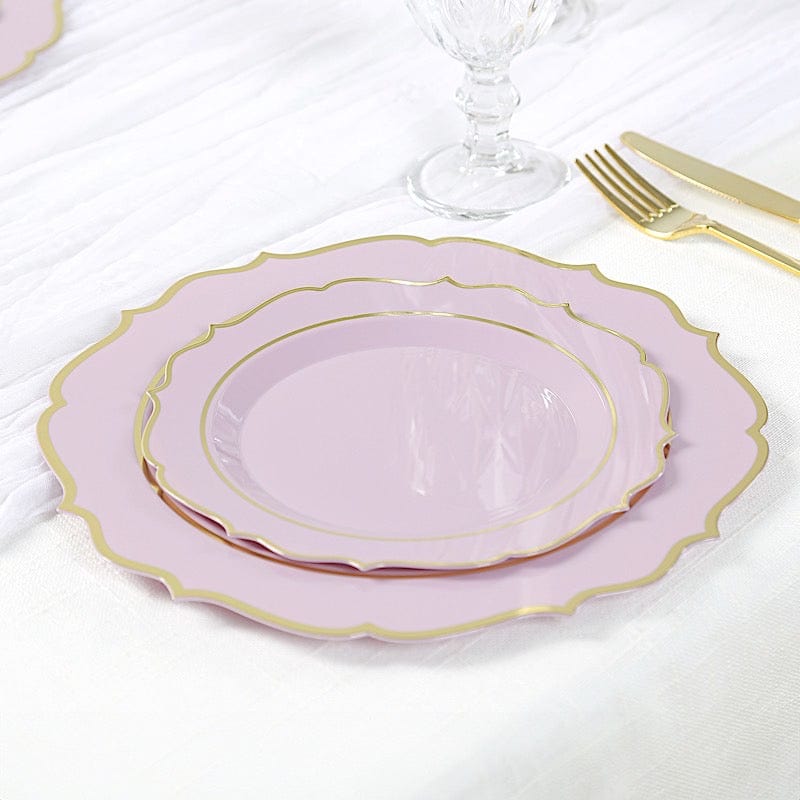 10 pcs 8 in Disposable White Plastic Dessert Plates
