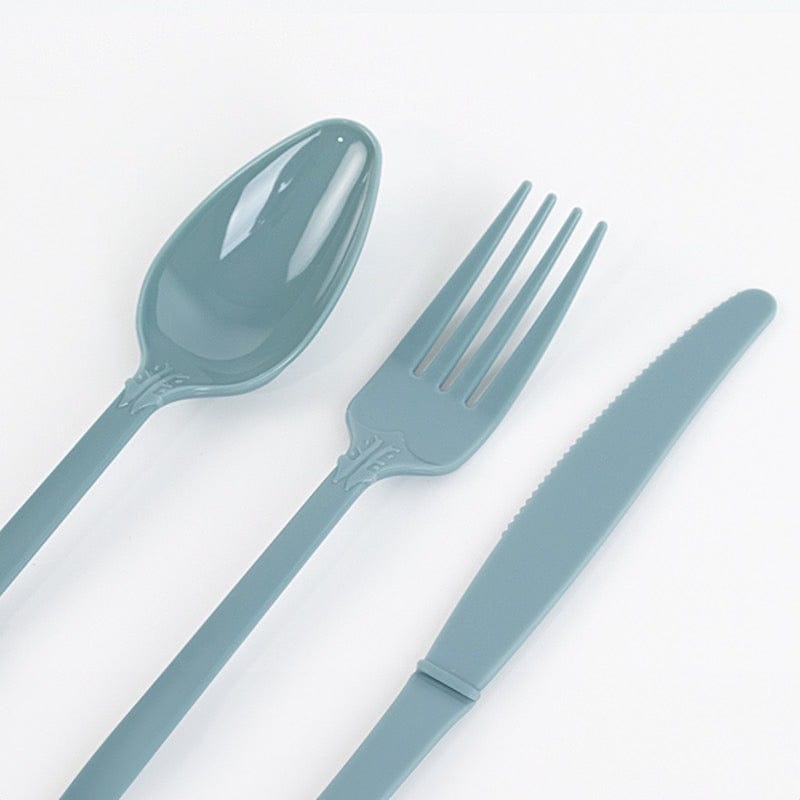 72 Disposable Plastic Cutlery Baroque Style Spoons Forks and Knives Set