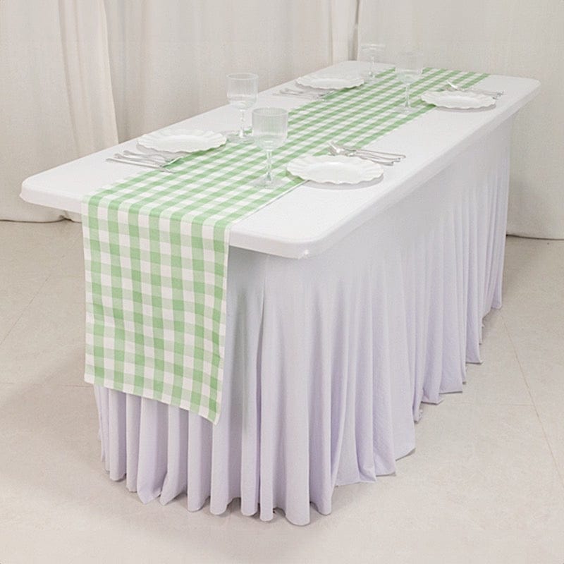 Gingham Checkered Table Runner