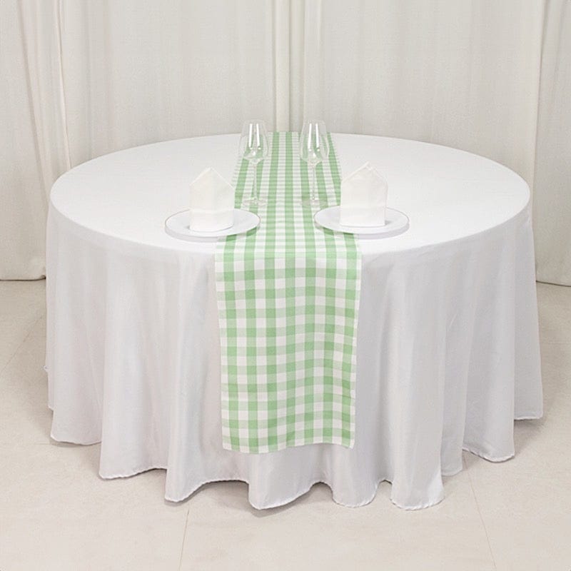 Gingham Checkered Table Runner
