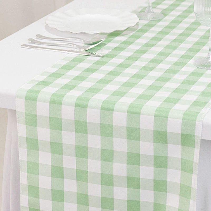 Gingham Checkered Table Runner
