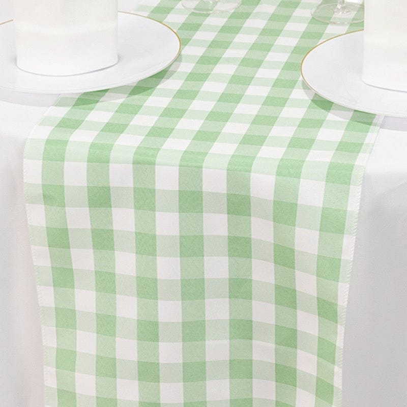 Gingham Checkered Table Runner