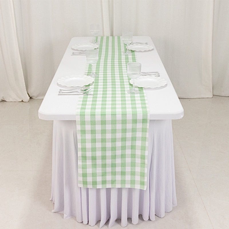 Gingham Checkered Table Runner