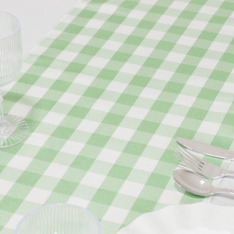 Gingham Checkered Table Runner