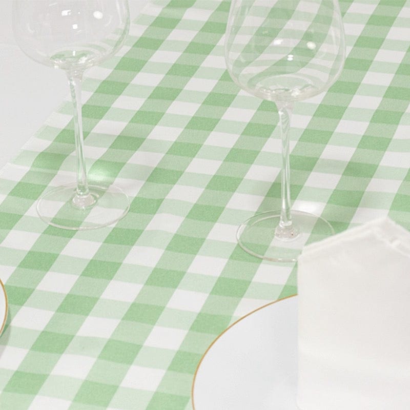 Gingham Checkered Table Runner