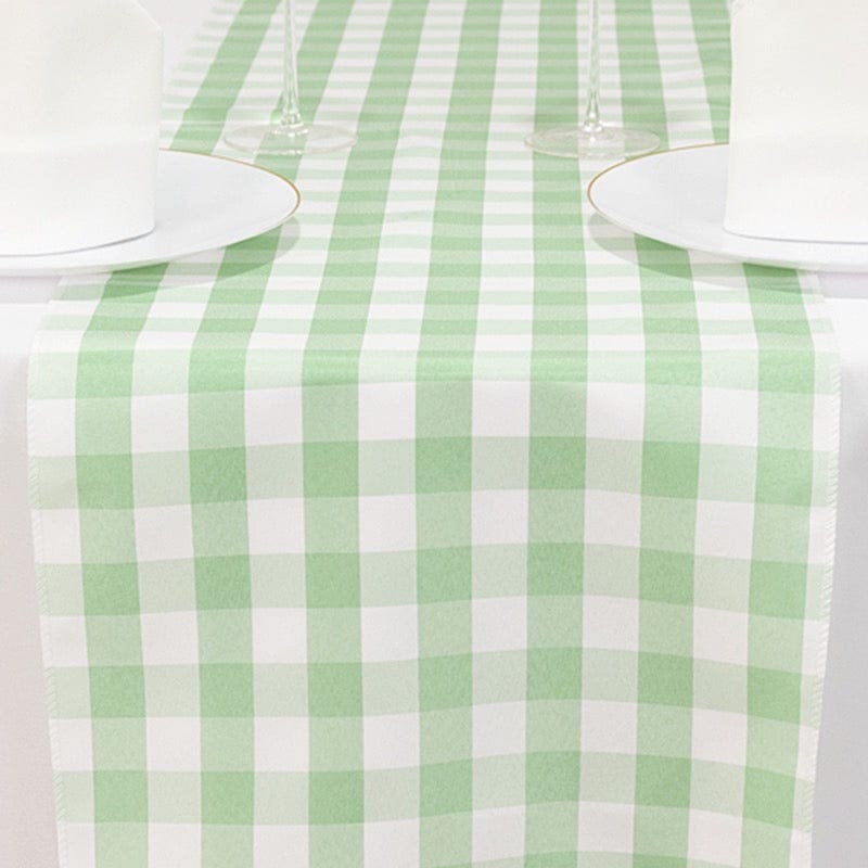 Gingham Checkered Table Runner