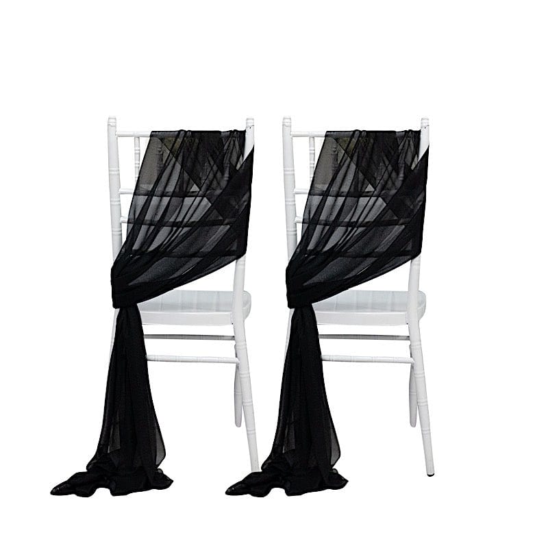 20 pcs 9ft Shimmer Sheer Drape Chair Decor