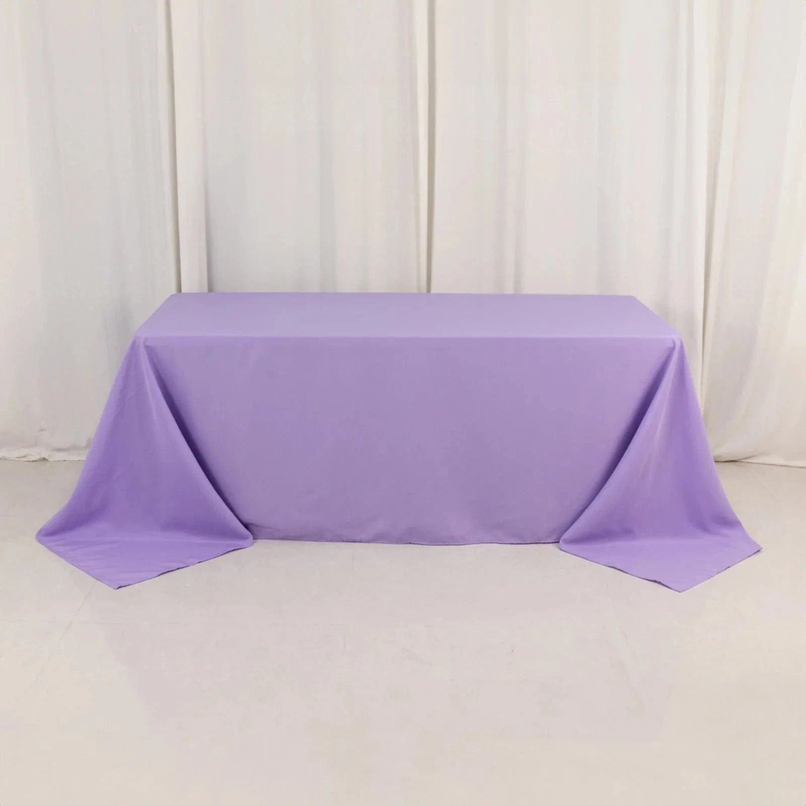 90 x 132 inch Premium Polyester Rectangular Tablecloth